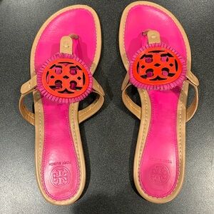 Tory Burch leather Miller Slides